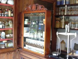 Chemist's shop at Ryedale Folk Museum, Hutton-le-Hole, North Yorkshire Wallpaper