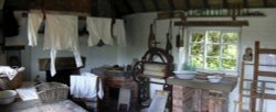 Washroom at Ryedale Folk Museum, Hutton-le-Hole, North Yorkshire Wallpaper