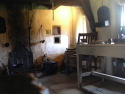 Cottage interior at Ryedale Folk Museum, Hutton-le-Hole, North Yorkshire Wallpaper