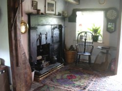 Cottage interior at Ryedale Folk Museum, Hutton-le-Hole, North Yorkshire Wallpaper