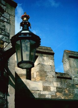 Lantarn and Medieval wall at Windsor Castle in Berkshire