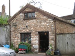 Flower Shop at Dulverton, Somerset Wallpaper