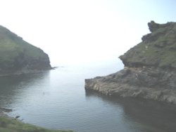 Boscastle Harbour entrance, Cornwall Wallpaper