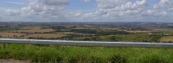 A view from the top of Bolsover looking across Derbyshire Wallpaper