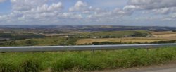 The view from the top of Bolsover looking across Derbyshire Wallpaper