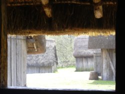 Village view, West Stow Country Park, West Stow, Suffolk Wallpaper