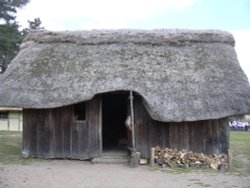 The living house at West Stow Country Park, West Stow, Suffolk Wallpaper