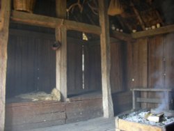 The living house interior at West Stow Country Park, West Stow, Suffolk Wallpaper