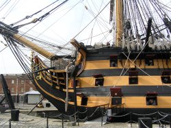 The bow section of HMS Victory. Wallpaper