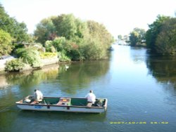 Gone Fishing! Christchurch in Dorset Wallpaper