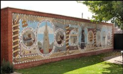 Wall Mosaic, Billinghay, Lincolnshire Wallpaper