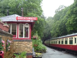 Steam Train, Haverthwaite, Cumbria Wallpaper