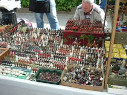 A stall in Portobello road, London Wallpaper