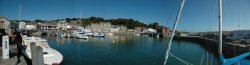 Padstow harbour panorama, Cornwall, July 2007 Wallpaper