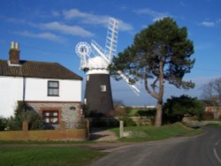 Stowe Cottage and Mill, Mundesley, Norfolk Wallpaper