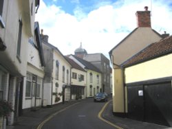 Street scape, Axbridge, Somerset Wallpaper