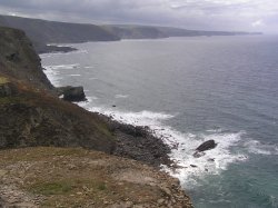 View from Cambeak, near Crackington Haven, Cornwall Wallpaper