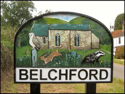 Belchford Village Sign, Lincolnshire Wallpaper
