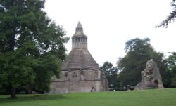 The Abbot's kitchen, Glastonbury Abbey, Somerset Wallpaper