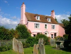 The Old Vicarage,from St Mary's Churchyard, Rye, East Sussex Wallpaper