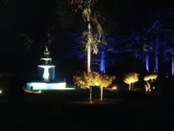 Enchanted Garden the fountain & formal garden at Brodsworth Hall, Brodsworth, South Yorkshire Wallpaper