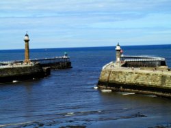 Whitby Harbour,  North Yorkshire Wallpaper