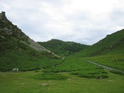 The Valley of the Rocks, Lynton, Devon. Wallpaper