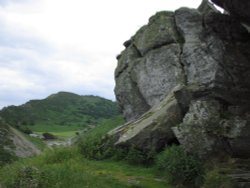 The Valley of the Rocks, Lynton, Devon. Wallpaper