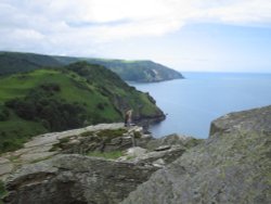 The Valley of the Rocks, Lynton, Devon. Wallpaper