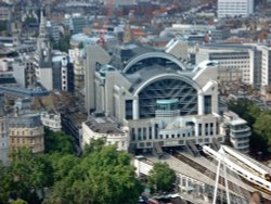 Charing Cross Station From the London Eye Wallpaper