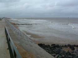 The Beach at Hunstanton in Norfolk Wallpaper