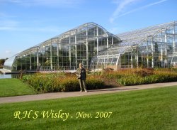 The new glass house . R H S Wisley Wallpaper