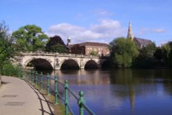 English Bridge, Shrewsbury, Shropshire Wallpaper