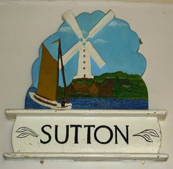 Sutton Village Sign Wallpaper