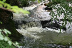 Waterfall at Mill Wood, Hurst Green. Wallpaper