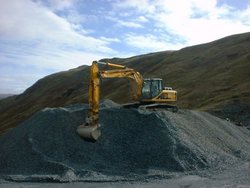 Old slate mine, Honnister pass, Cumbria Wallpaper