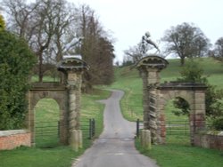 Gateway to Staunton Harold Hall, Leicestershire Wallpaper