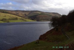 The views overlooking Derwent reservoir, Castleton, Derbyshire Wallpaper