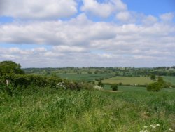 View towards Wing from Glaston, May 2006 Wallpaper