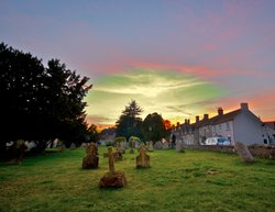 Church Graveyard, Tisbury, Wiltshire Wallpaper