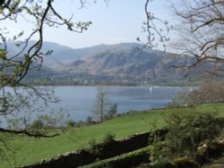 Coniston Water from Brantwood Wallpaper