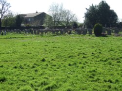 Churchyard where Sylvia Plath is buried, Heptonstall, West Yorkshire Wallpaper