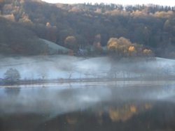 Grasmere on a cold November afternoon. Wallpaper