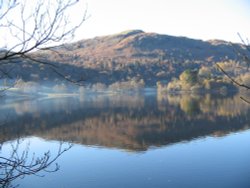 Grasmere, Cumbria on a cold November afternoon. Wallpaper