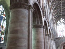 Interior Hereford Cathedral, Herefordshire Wallpaper