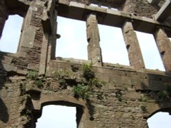 Raglan castle, Usk, Monmouthshire, Wales Wallpaper