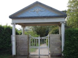 Entrance to Moreton graveyard, Dorset Wallpaper