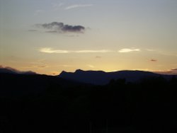 Sunset over Windermere. Wallpaper