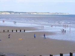 View over the beach, Bridlington, East Riding of Yorkshire Wallpaper