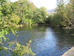 October, on the Brathay River, nr. Ambleside,Cumbria. Wallpaper